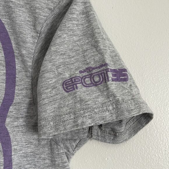 DISNEY Epcot 35th Anniversary Shirt Grey and Purple Size Small - Picture 4 of 9